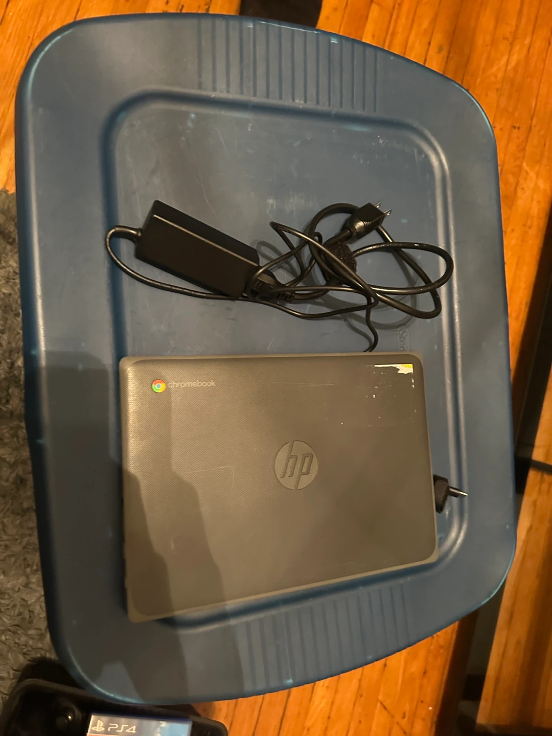 HP Chromebook Laptop with Power Adapter