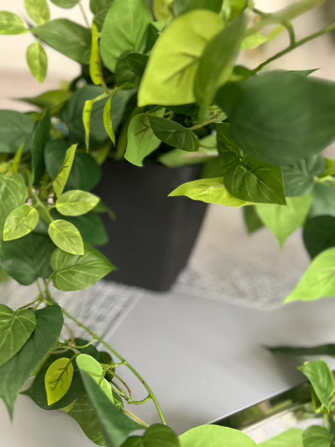 Artificial Hanging Plant in Black Pot - photo 3