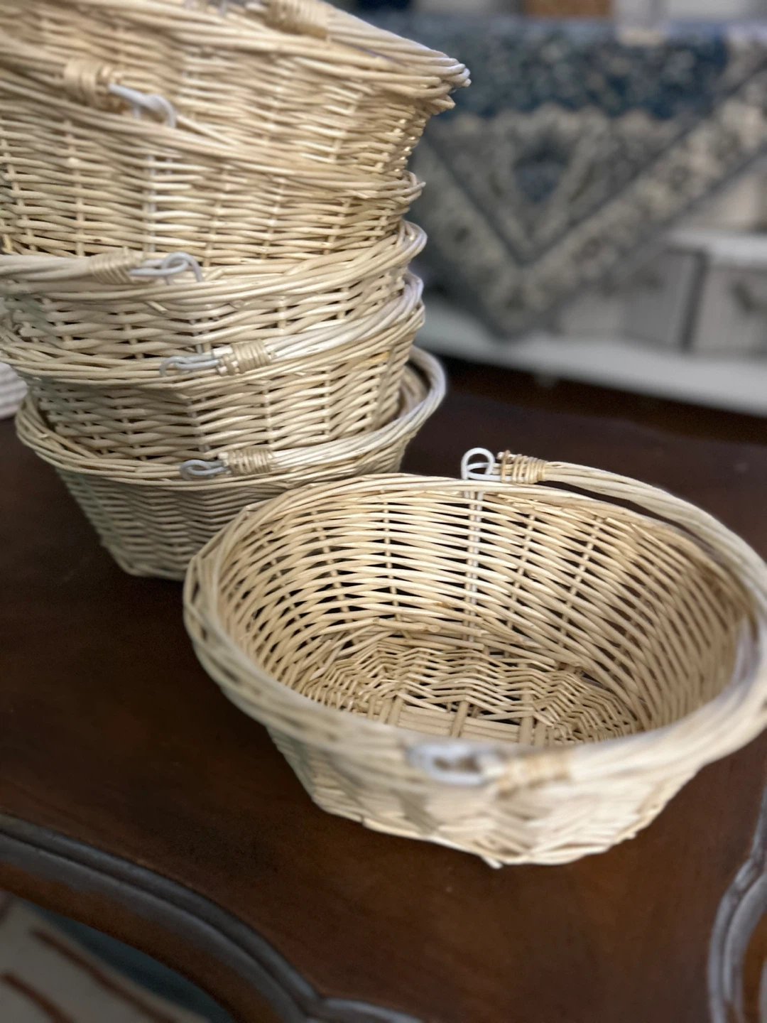 Wicker Baskets with Handles - Set of 6 - photo 3