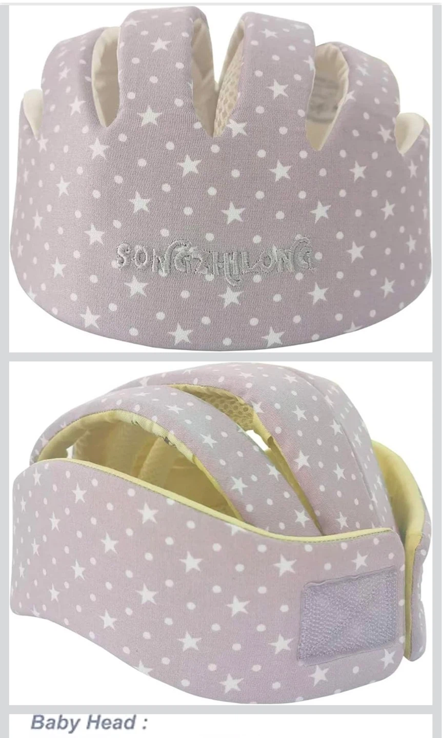 Baby Protective Helmet - Snow Grey Stars - photo 2