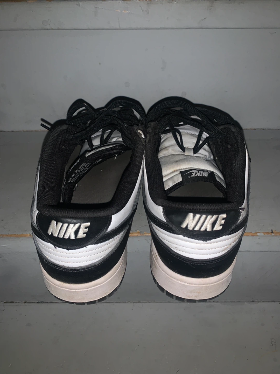 Nike Dunk Low Black White Sneakers - photo 3