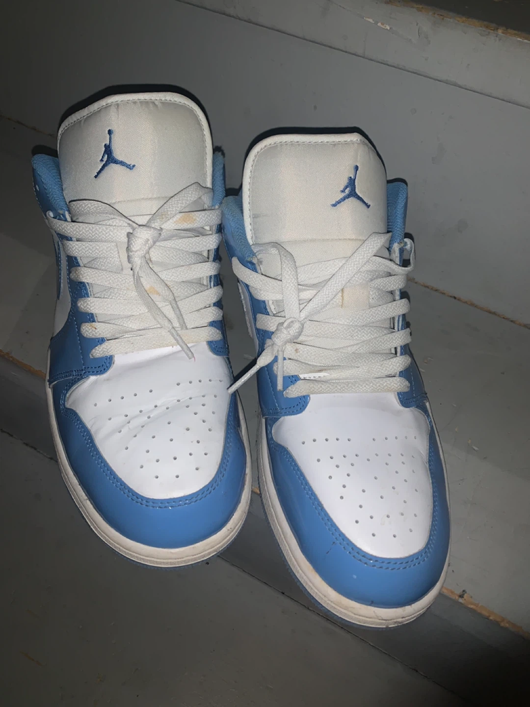 Air Jordan 1 Low University Blue White Sneakers