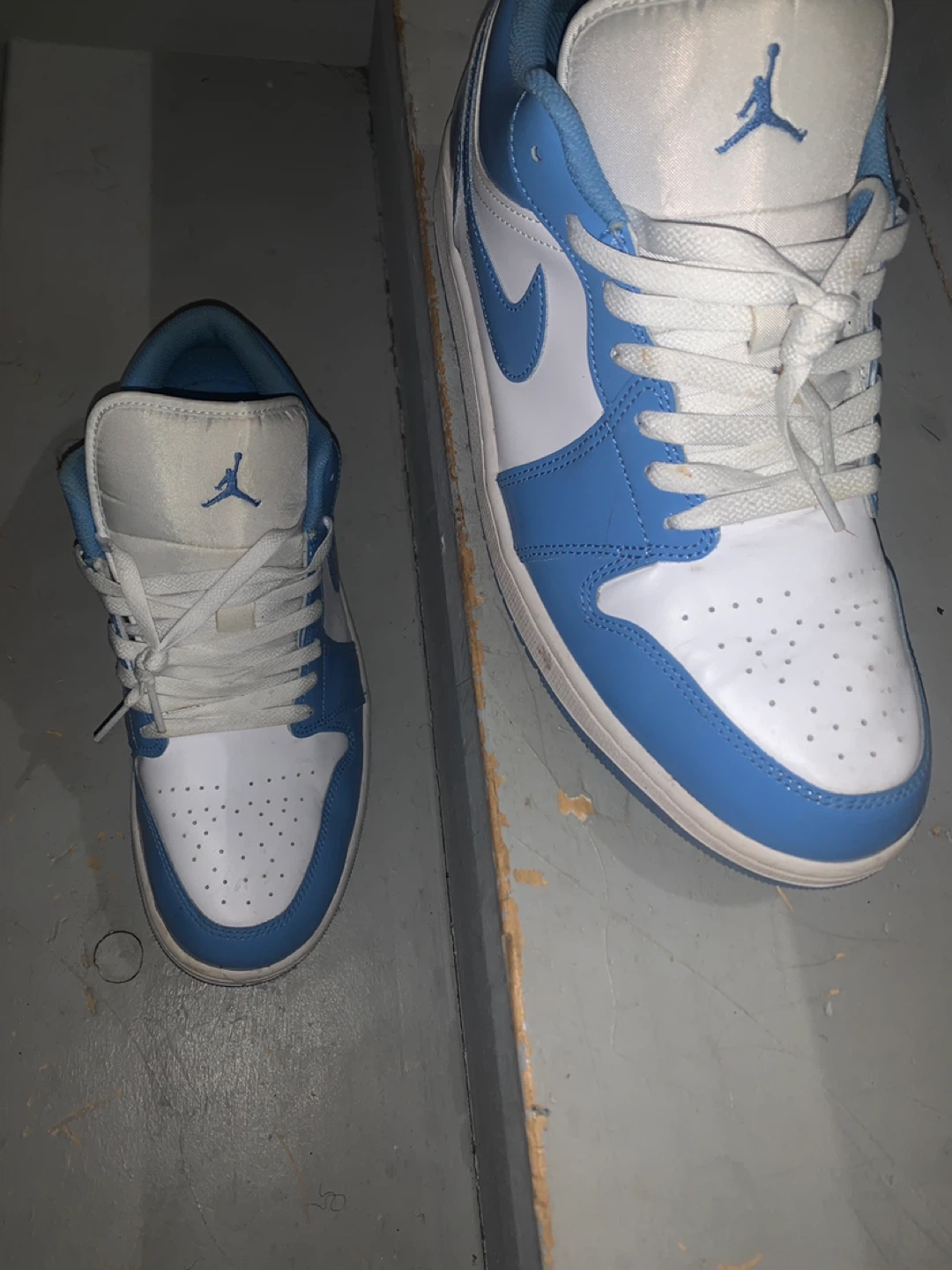Air Jordan 1 Low University Blue White Sneakers - photo 2