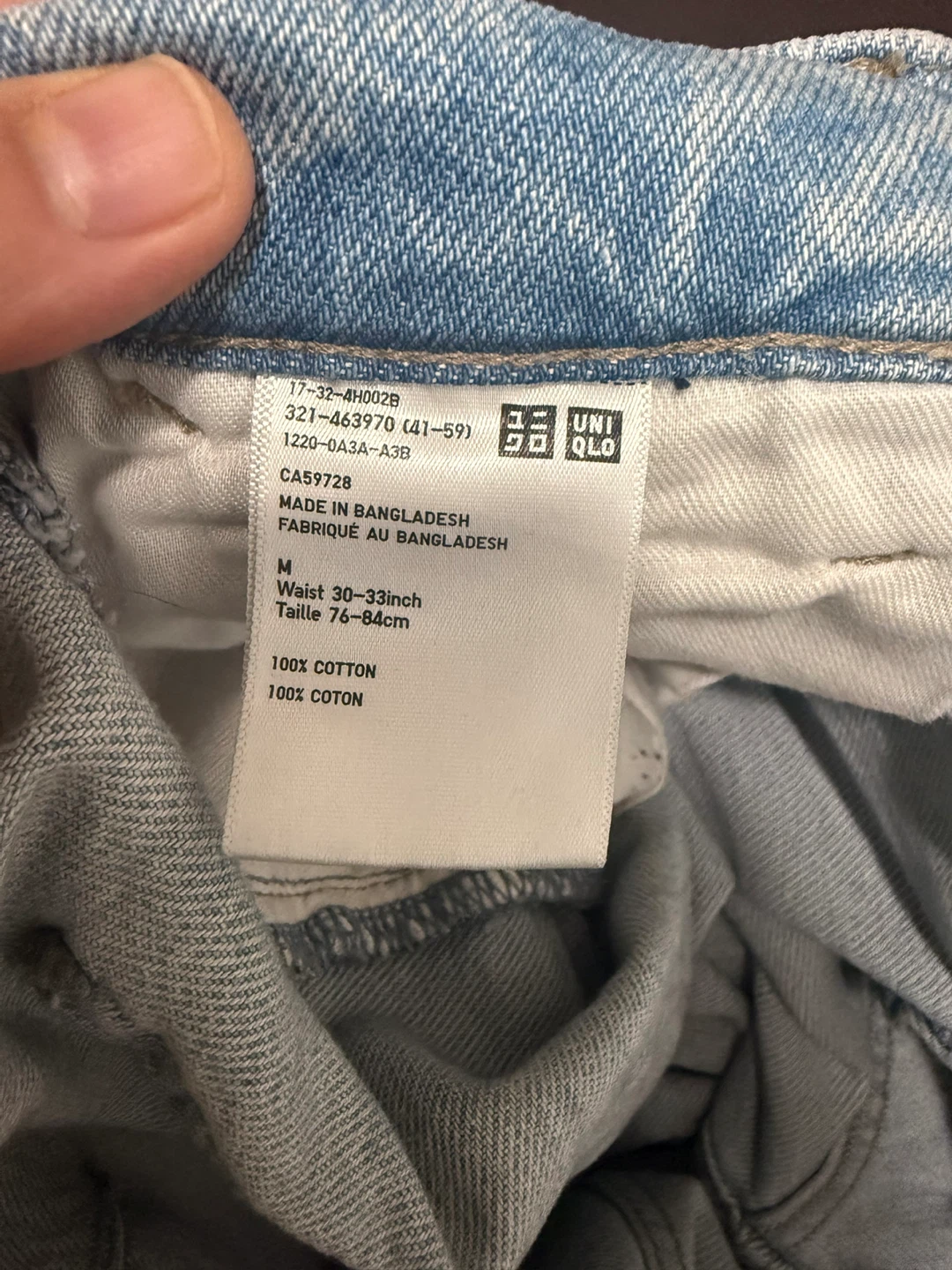 Uniqlo Jeans - Light Wash Denim - Size M - photo 5
