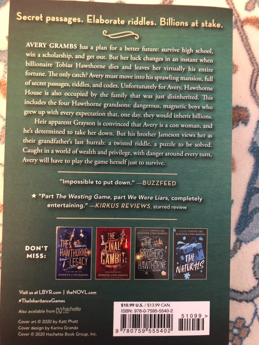 The Inheritance Games Book - photo 2