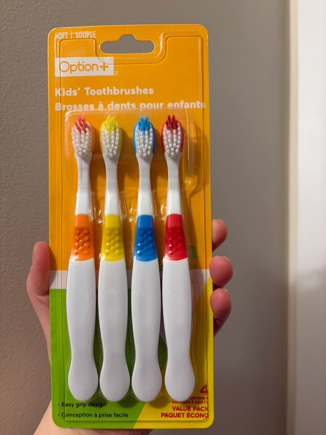 Option+ Kids' Toothbrushes - 4 Pack