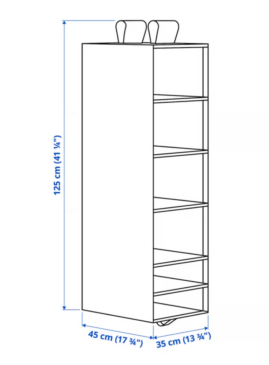 IKEA Hanging Closet Organizer with 6 compartments - photo 2