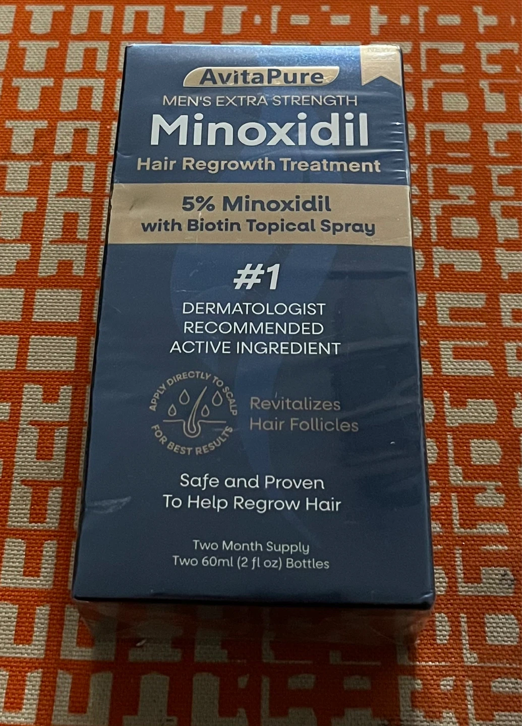 AvitaPure Men's Extra Strength Minoxidil Hair Treatment Spray