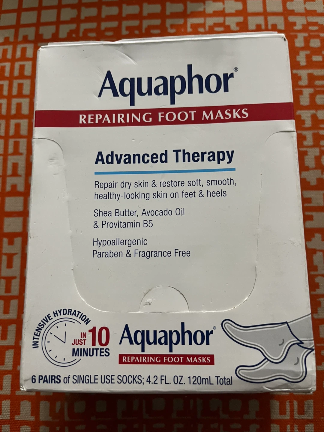 Aquaphor Repairing Foot Masks - 6 Pairs