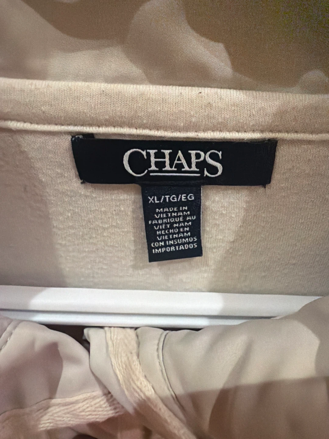 Chaps Fleece Pullover Sweatshirt XL/TG/EG Cream - photo 4