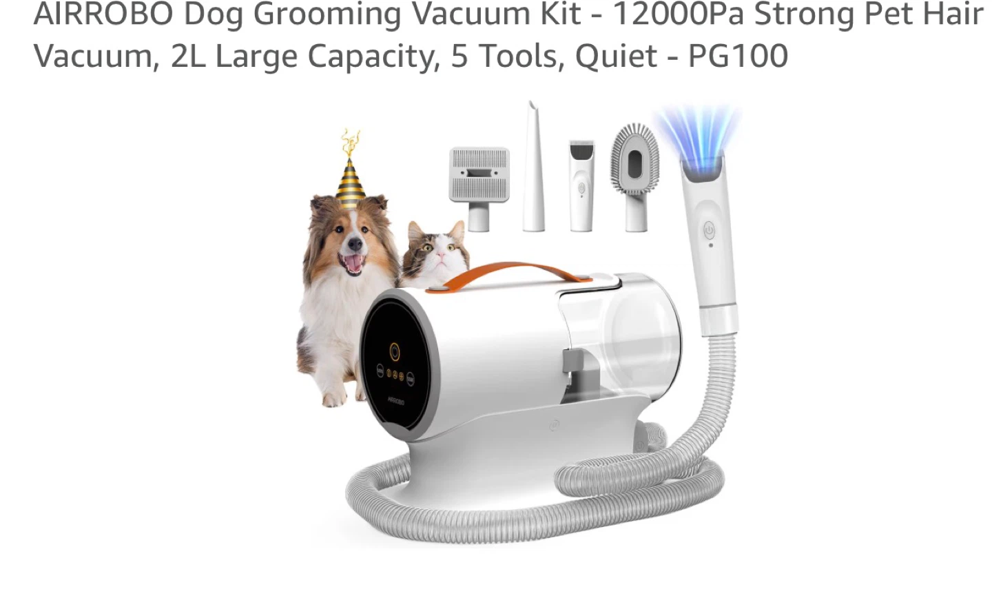AIRROBO PG100 Grooming Vacuum Kit