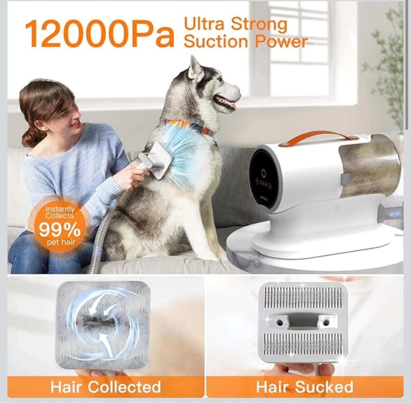 AIRROBO PG100 Grooming Vacuum Kit - photo 2