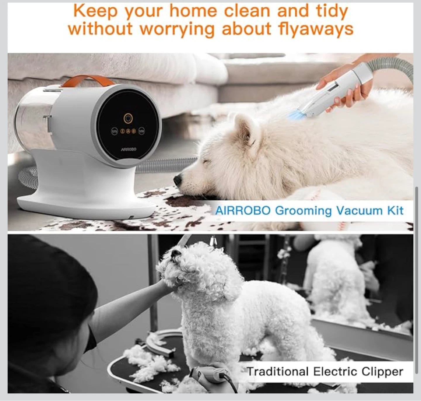 AIRROBO PG100 Grooming Vacuum Kit - photo 5