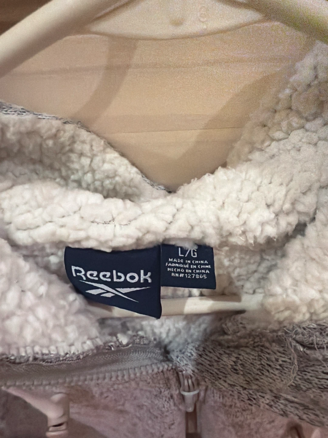 Women’s Reebok Grey Fleece Lined Hoodie - photo 4