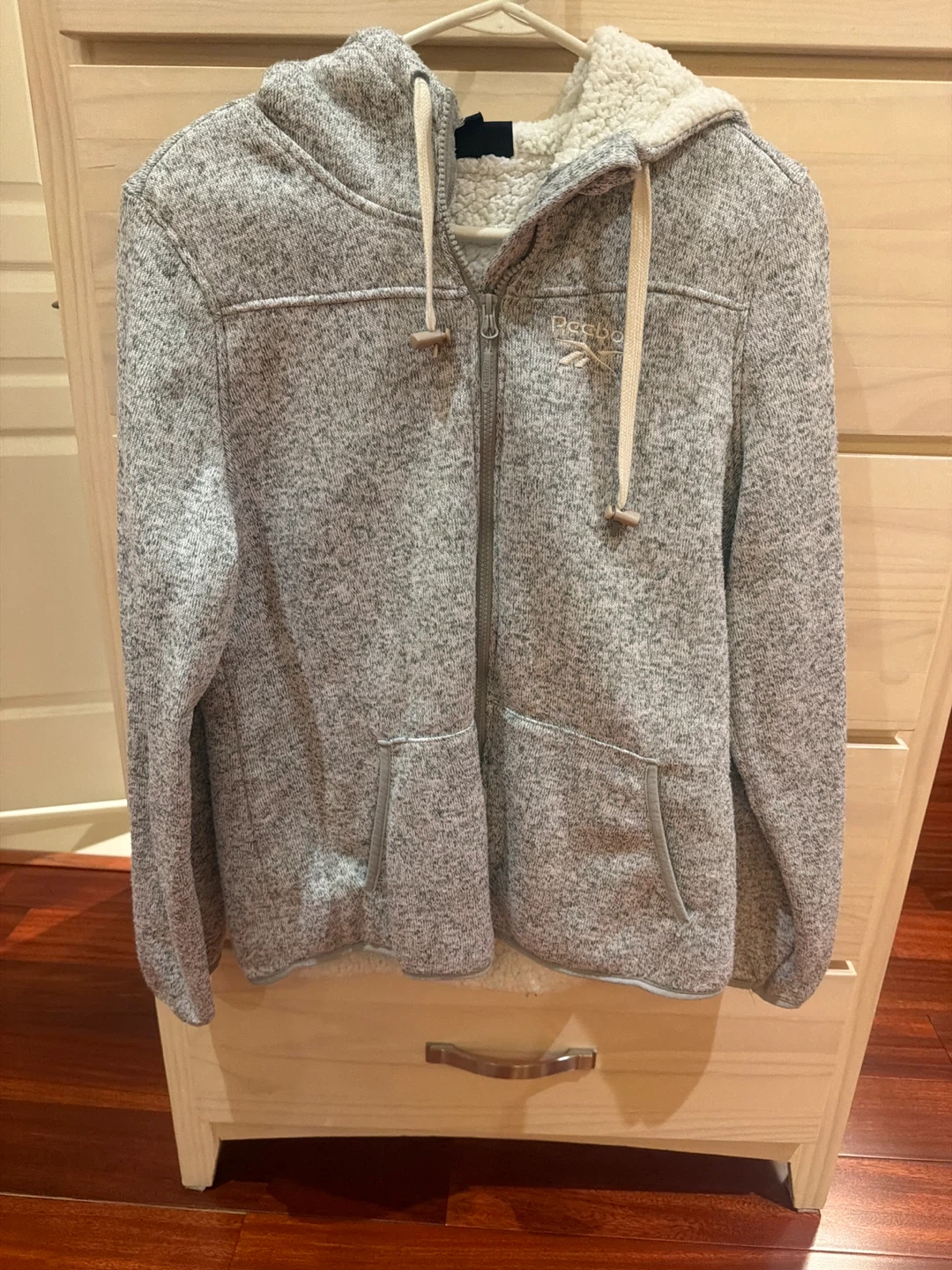 Women’s Reebok Grey Fleece Lined Hoodie