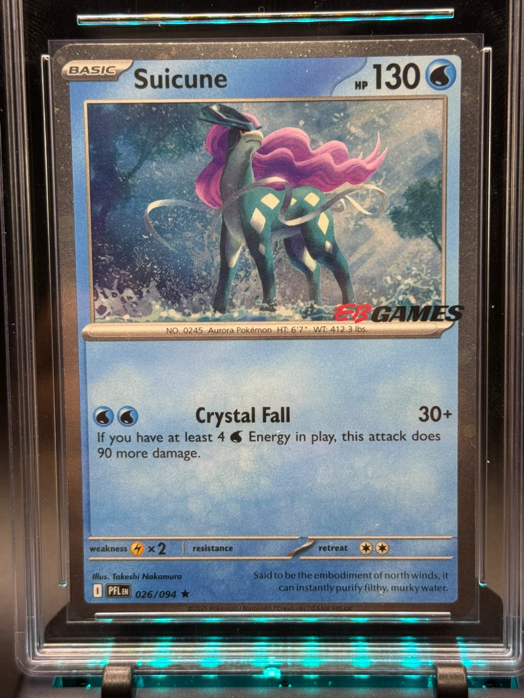 Pop1 1st ever graded  Suicune EB Games Promo - photo 2
