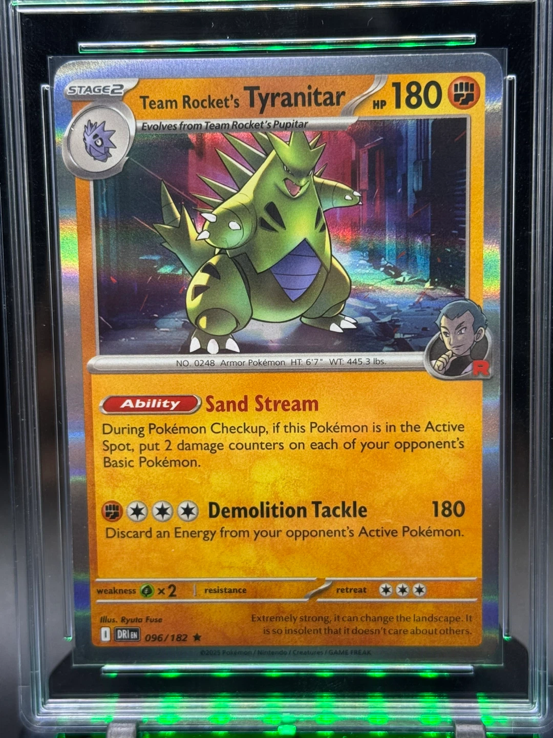 Team Rocket's Tyranitar Pokémon Card GEM-MINT+