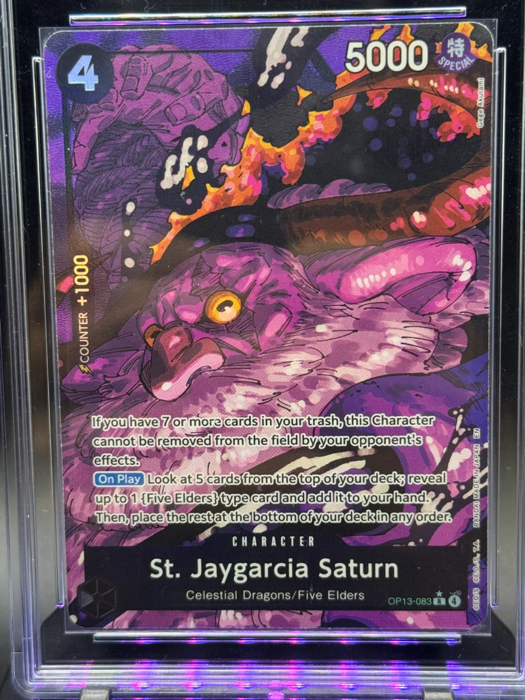 BL One Piece Card Game - St. Jaygarcia Saturn OP13-083 AA Rare