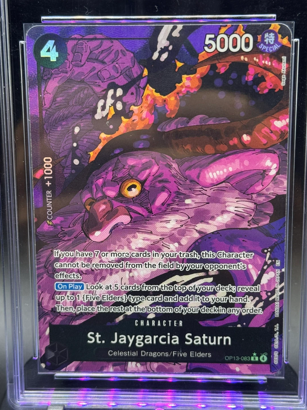 BL One Piece Card Game - St. Jaygarcia Saturn OP13-083 AA Rare - photo 2