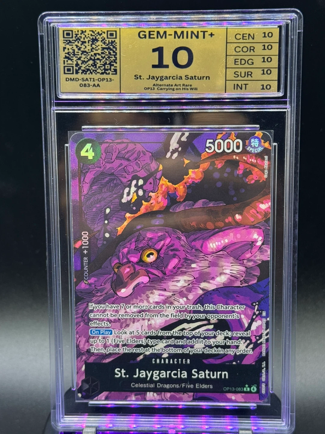 BL One Piece Card Game - St. Jaygarcia Saturn OP13-083 AA Rare - photo 4