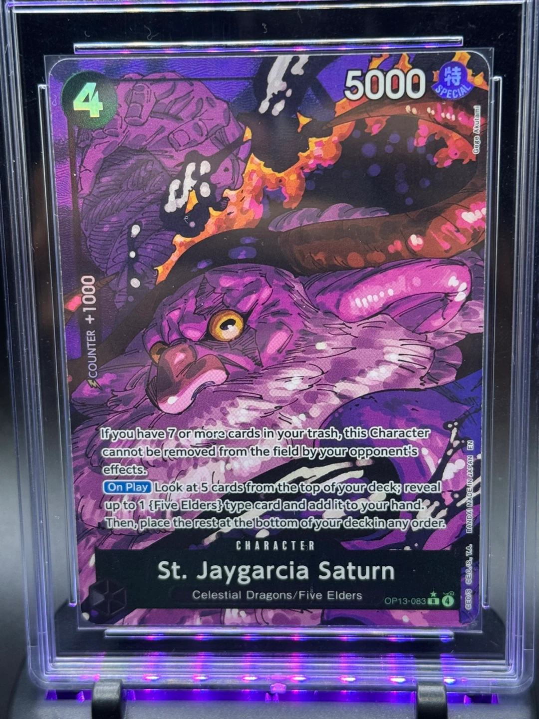 BL One Piece Card Game - St. Jaygarcia Saturn OP13-083 AA Rare - photo 3