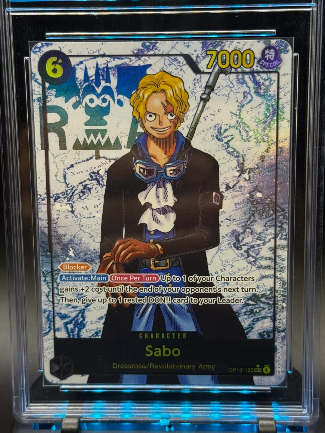 One Piece Card Game - Sabo - OP13-120 R - Graded Black Label
