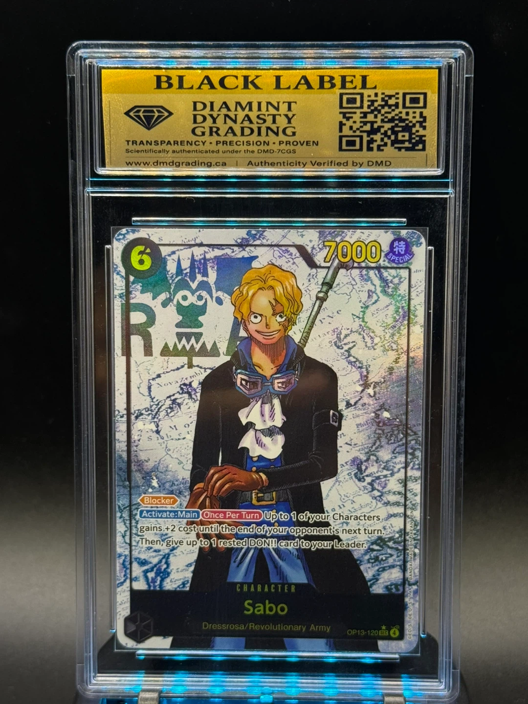 One Piece Card Game - Sabo - OP13-120 R - Graded Black Label - photo 4