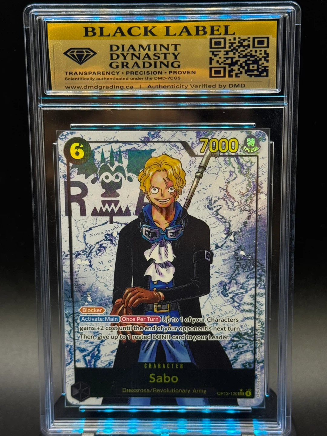 One Piece Card Game - Sabo - OP13-120 R - Graded Black Label - photo 3