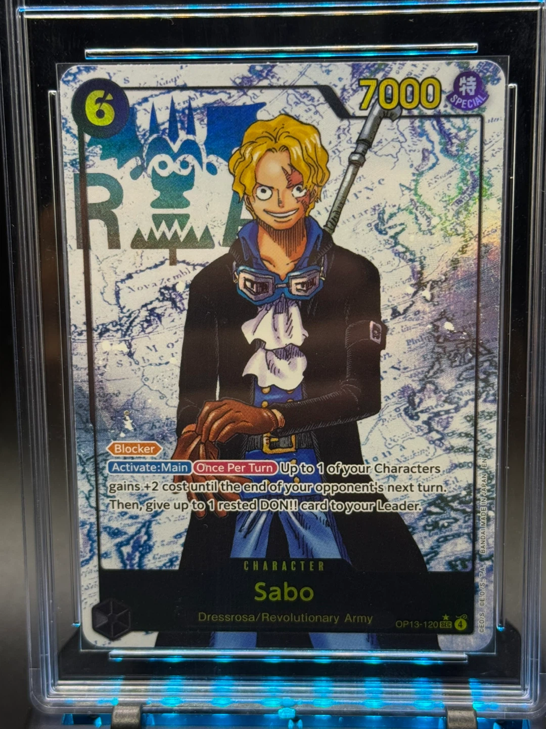One Piece Card Game - Sabo - OP13-120 R - Graded Black Label - photo 2