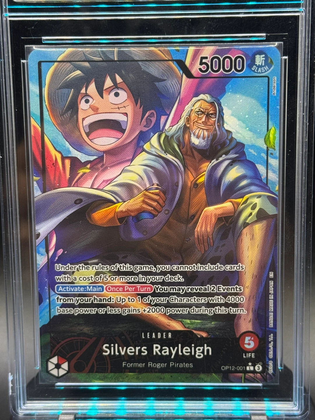 One Piece Card Game - Silvers Rayleigh Leader OP12-001