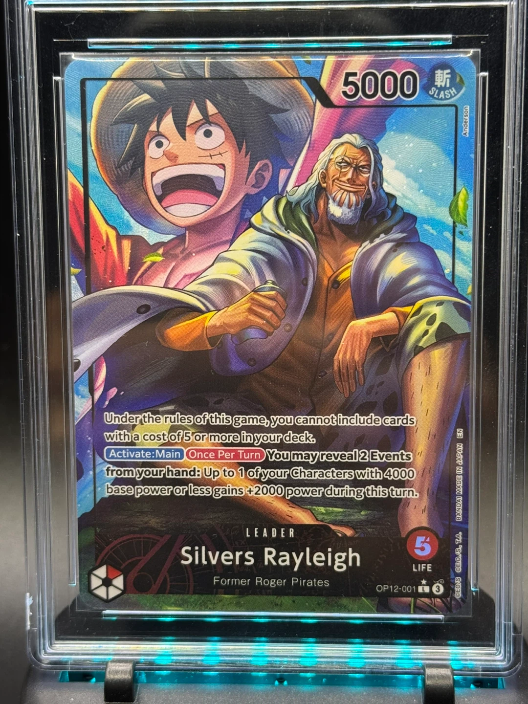 One Piece Card Game - Silvers Rayleigh Leader OP12-001 - photo 2