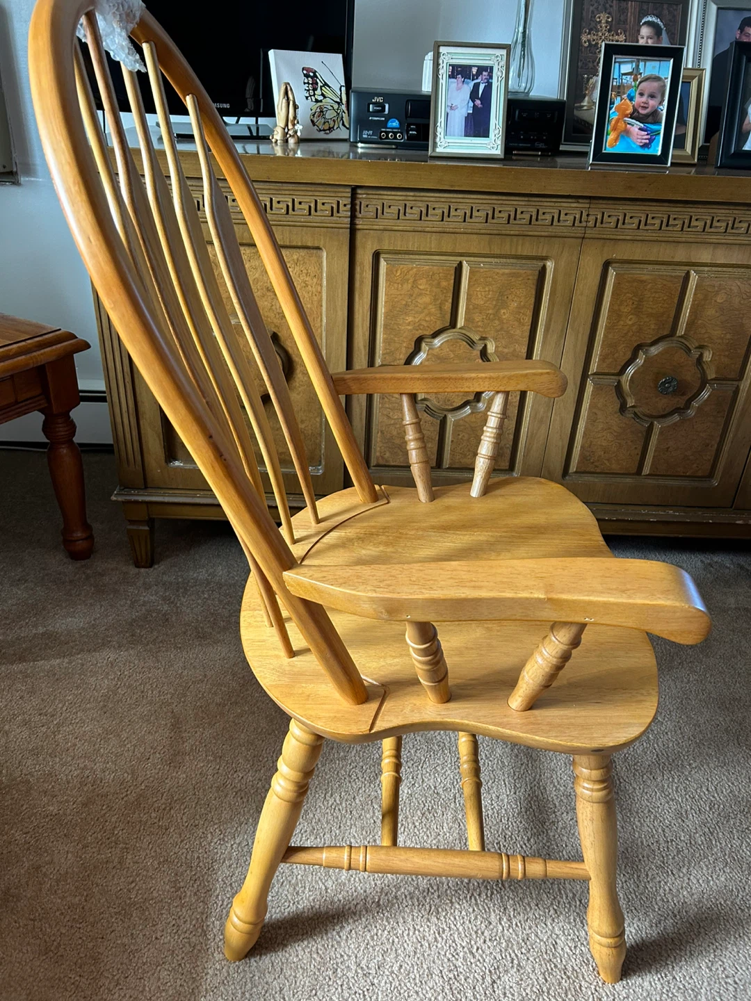 Sunset Trading Windsor Dining Chair With Arms Solid  Oak/New - photo 2