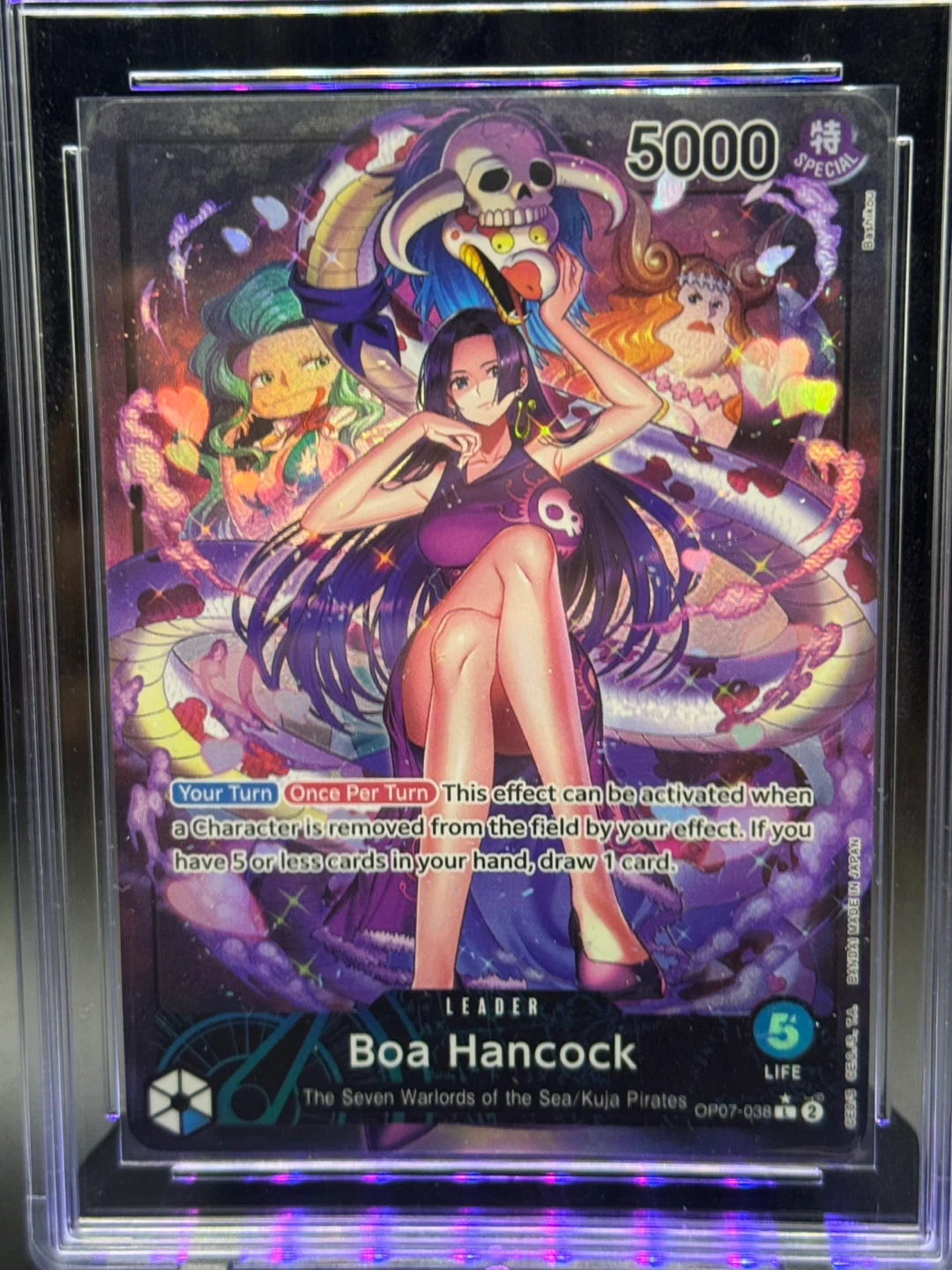 One Piece Card Game Leader Boa Hancock OP07-038 R - photo 3