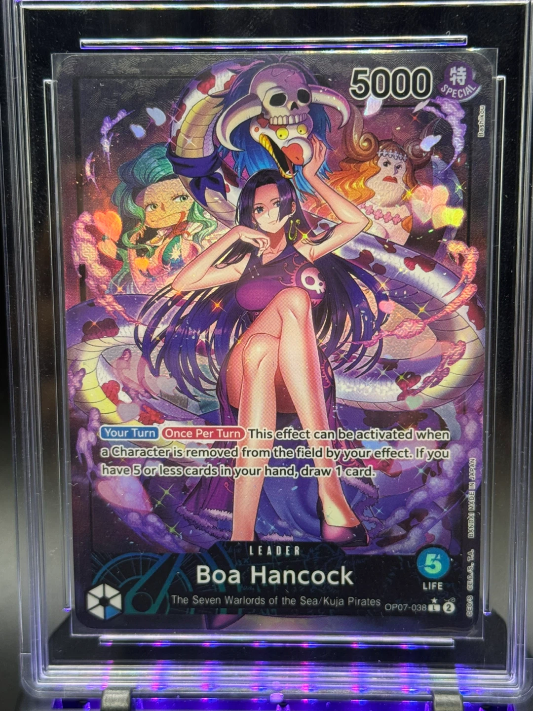 One Piece Card Game Leader Boa Hancock OP07-038 R - photo 2