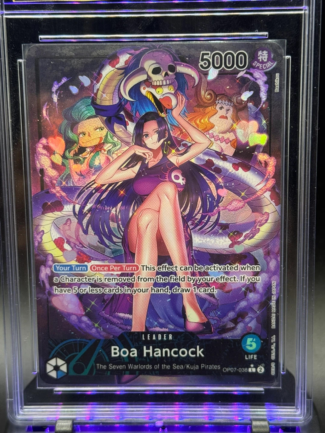 One Piece Card Game Leader Boa Hancock OP07-038 R - photo 4