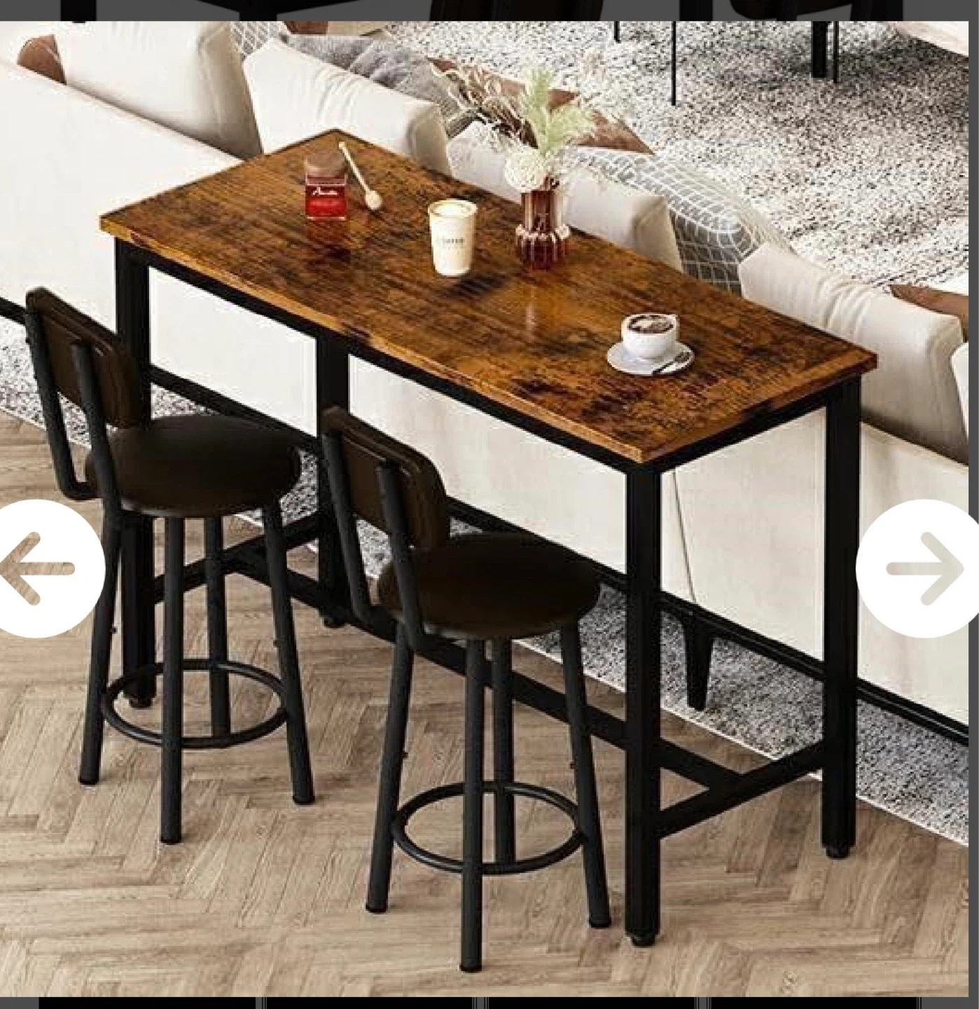 3 Piece Pub Dining Set - photo 2