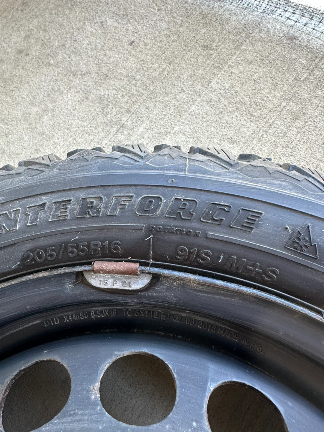 Firestone Winterforce Tire 205/55R16 - photo 3