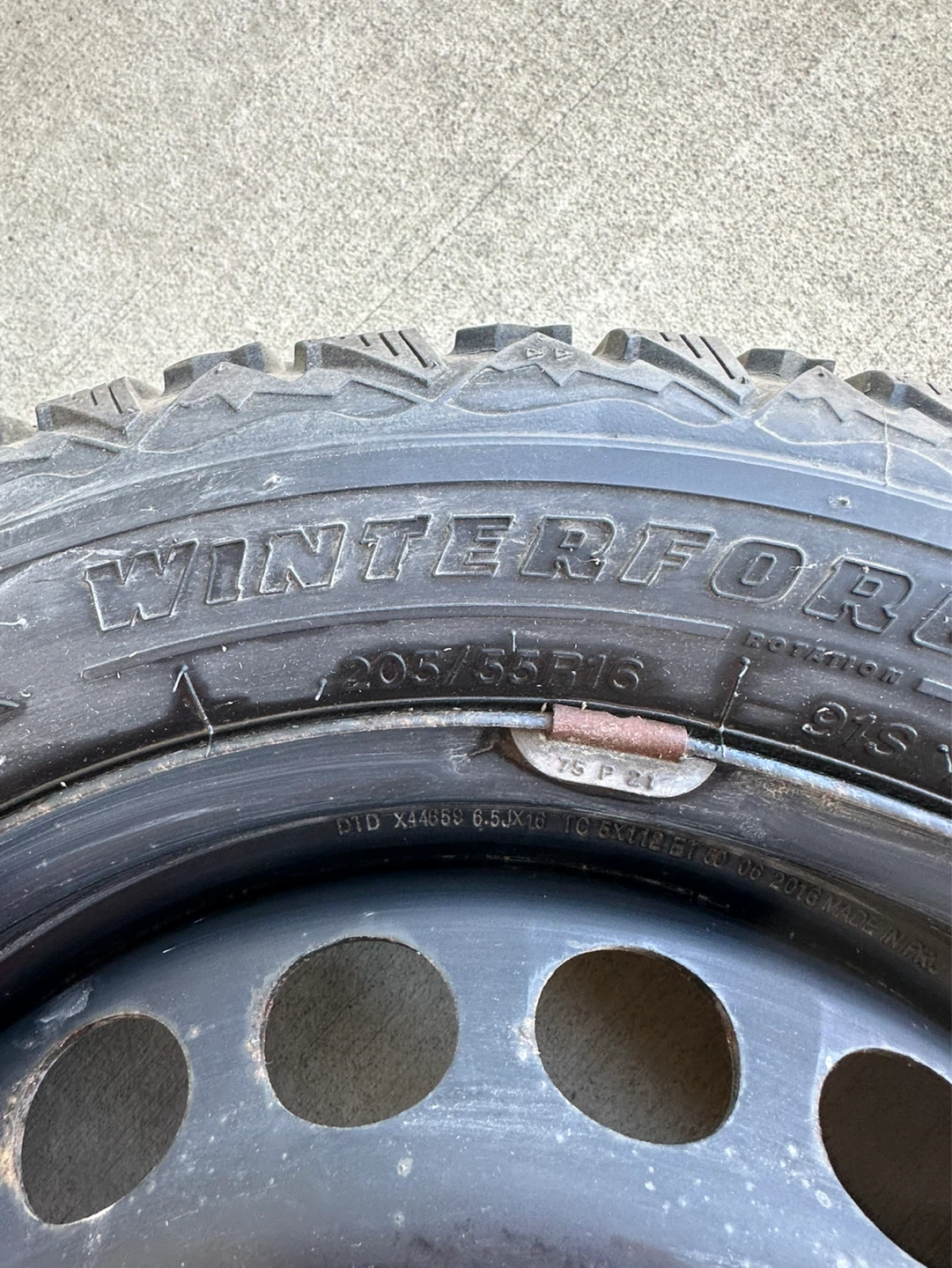 Firestone Winterforce Tire 205/55R16 - photo 4