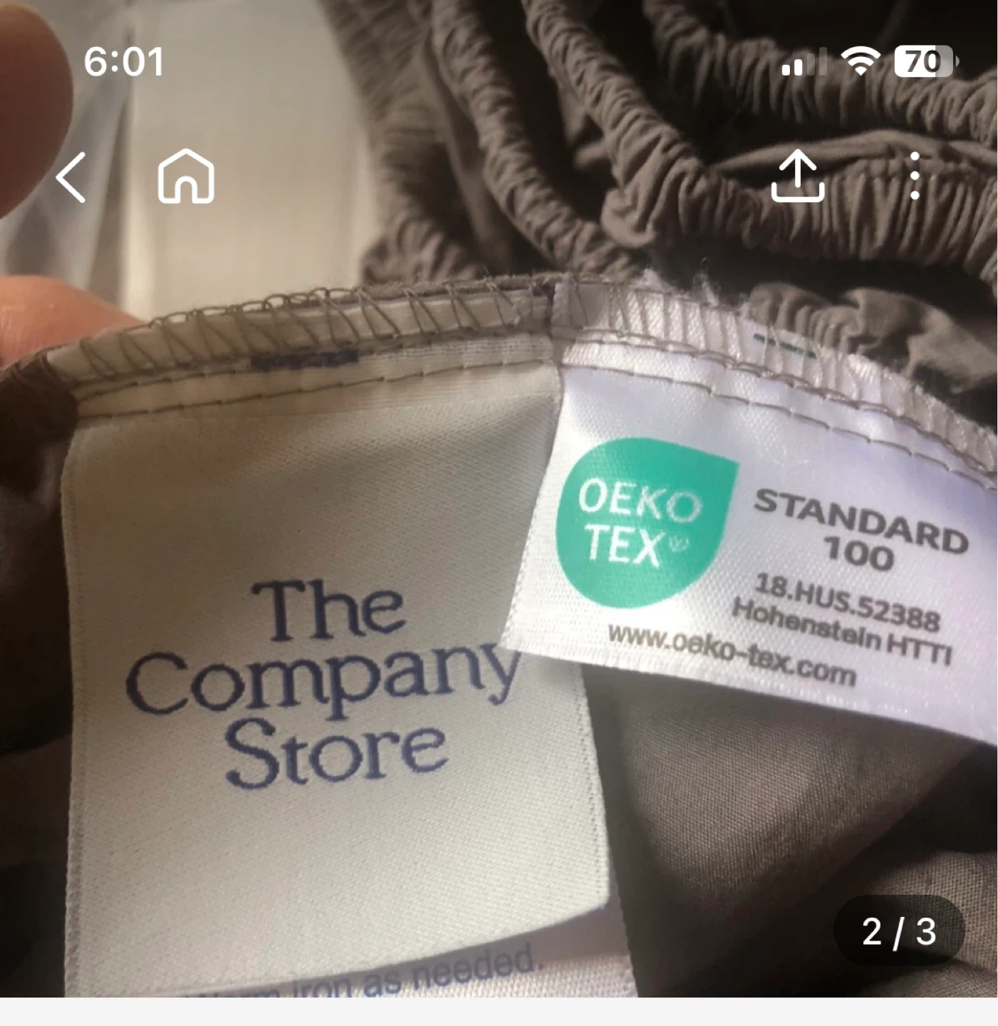 The Company Store King Extra Deep Fitted Sheet - photo 3
