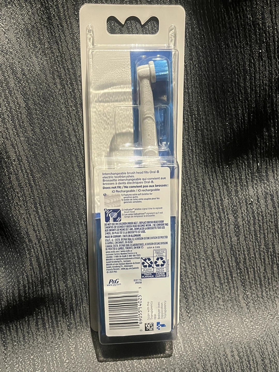 Oral-B Sensitive Gum Care Replacement Brush Heads - 5 Pack - photo 2