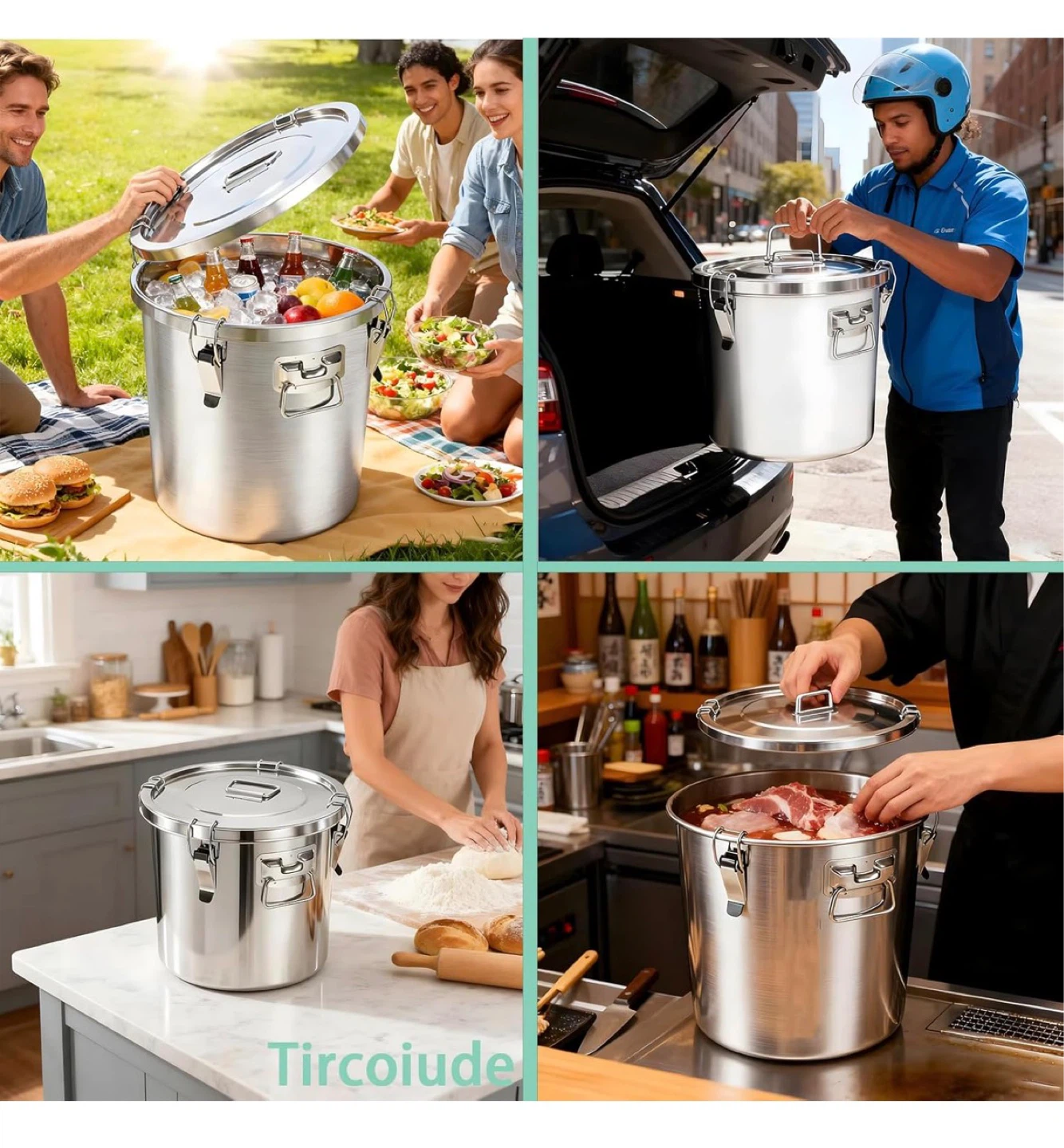 Stainless Steel Food Storage Container - 48L/12.7 Gallon - photo 5