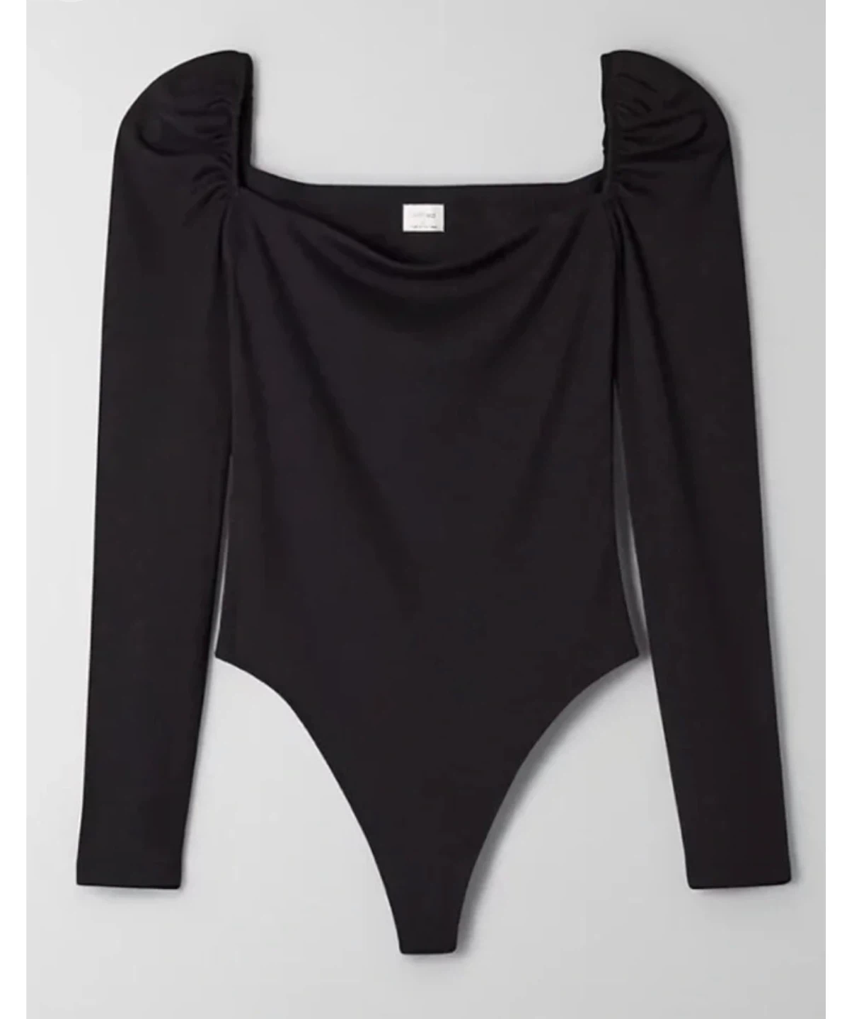 WILFRED black Jeanette rib bodysuit size small