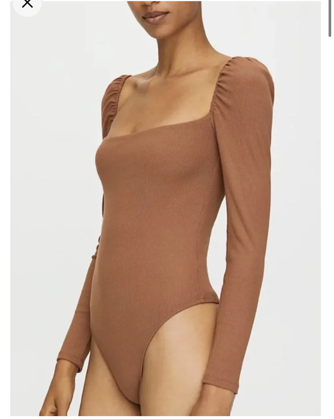 WILFRED black Jeanette rib bodysuit size small - photo 5