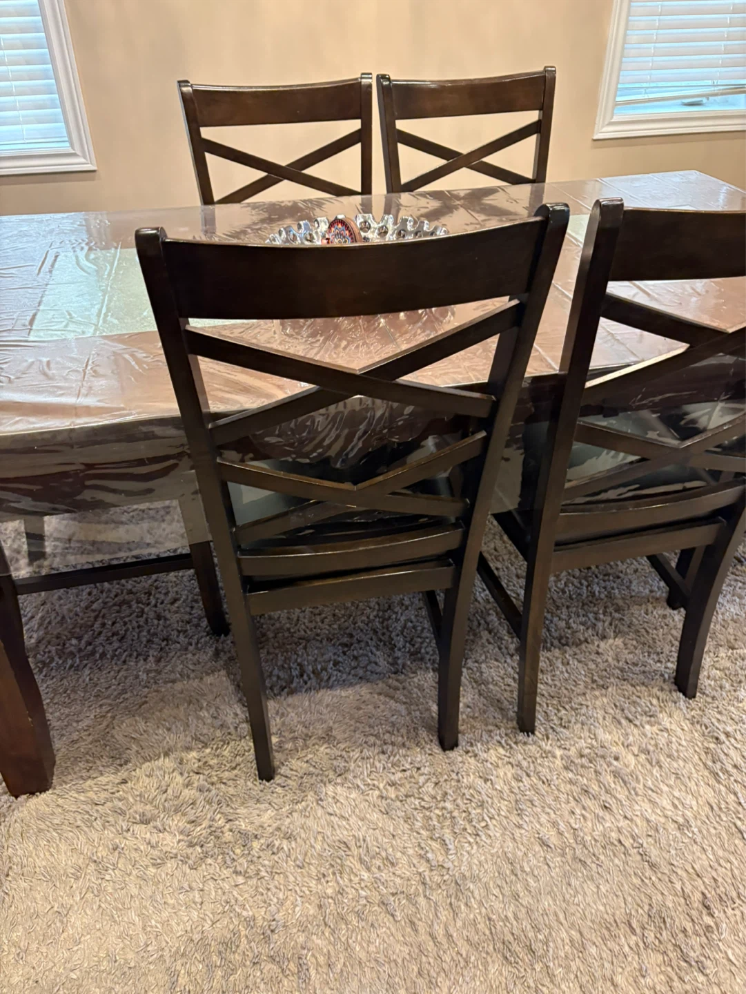 Dining Table and 6 Chairs Set with two mirrors - photo 3