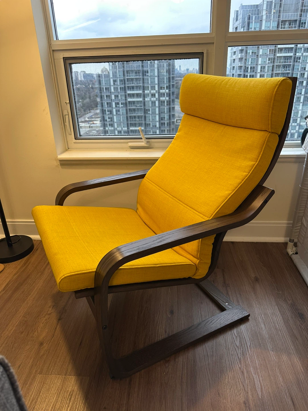 Poäng Yellow Accent Chair with Wooden Frame - photo 2