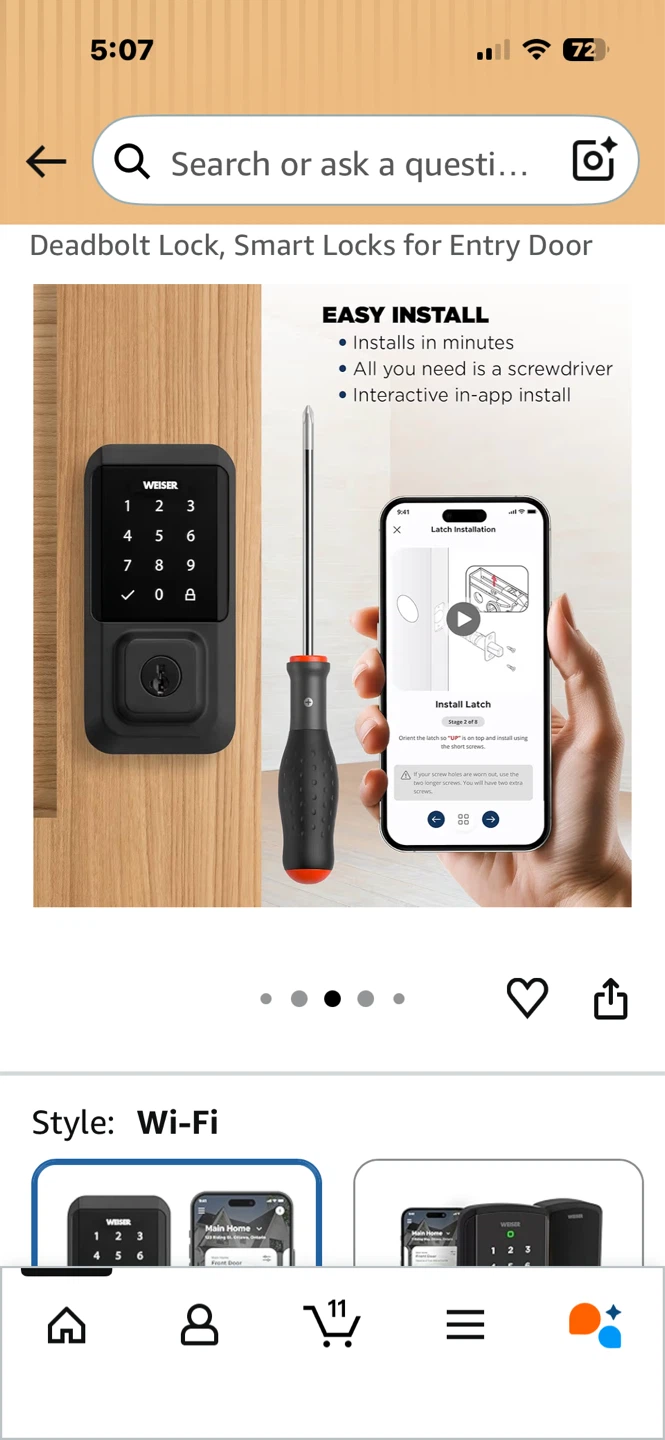 Weiser Halo Matte Black WiFi Smart Lock - photo 5