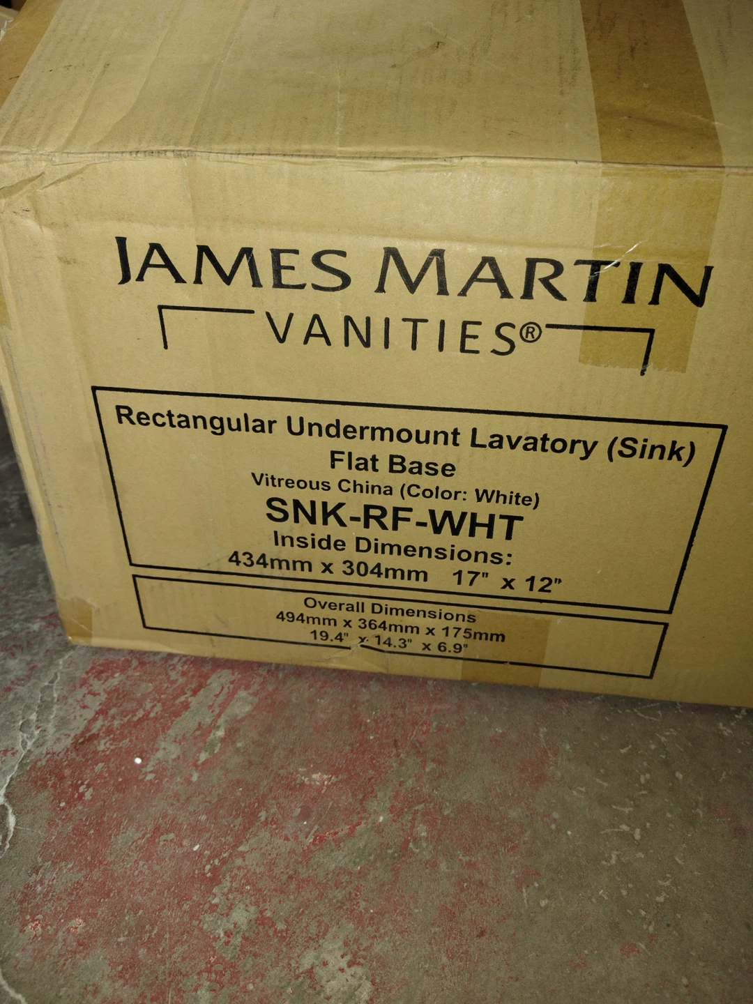Rectangular Undermount Lavatory Sink