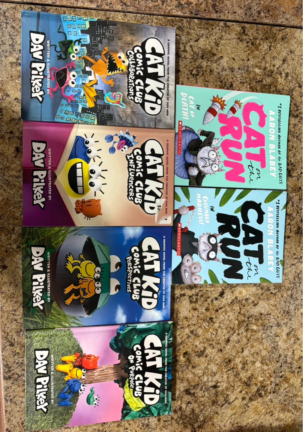 Cat Kid Comic Club Graphic Novels by Dav Pilkey (Set of 6)