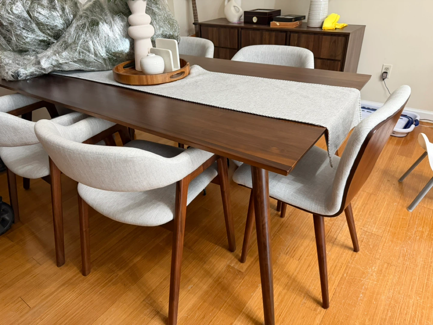 Article Modern Dining Table and Chairs Set