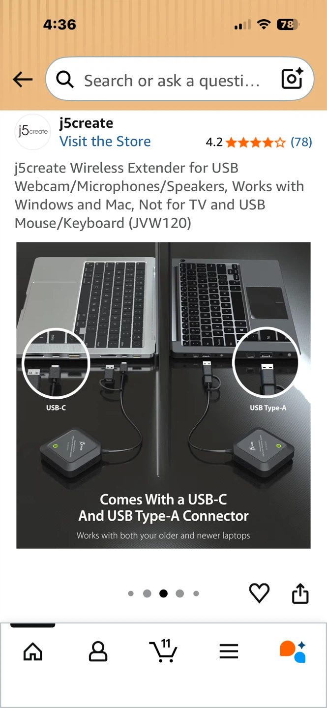 j5create Wireless Extender for USB Webcam/Microphones/Speakers - photo 5